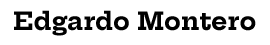 Edgardo Montero